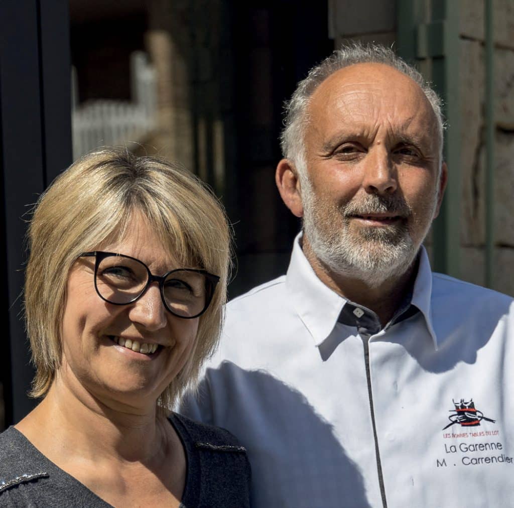 Jacqueline & Michel Carrendier, restaurant La Garenne à Cahors - Bonnes Tables du Lot